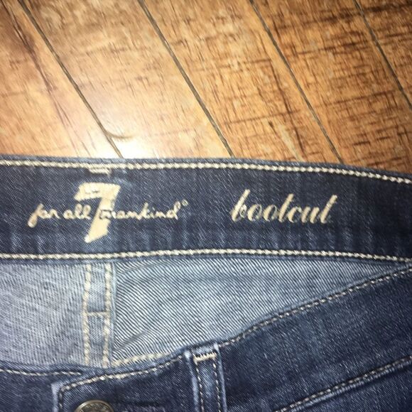 7 for All Mankind bootcut dark wash 27 jeans - Picture 3 of 5